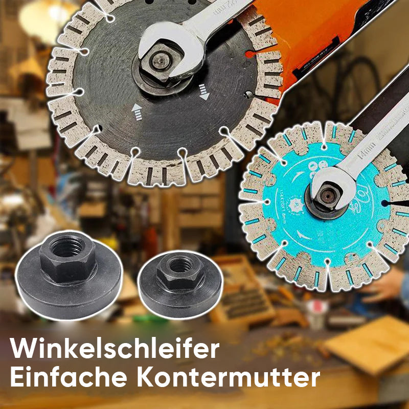 Einfache Sicherungsmutter für Winkelschleifer