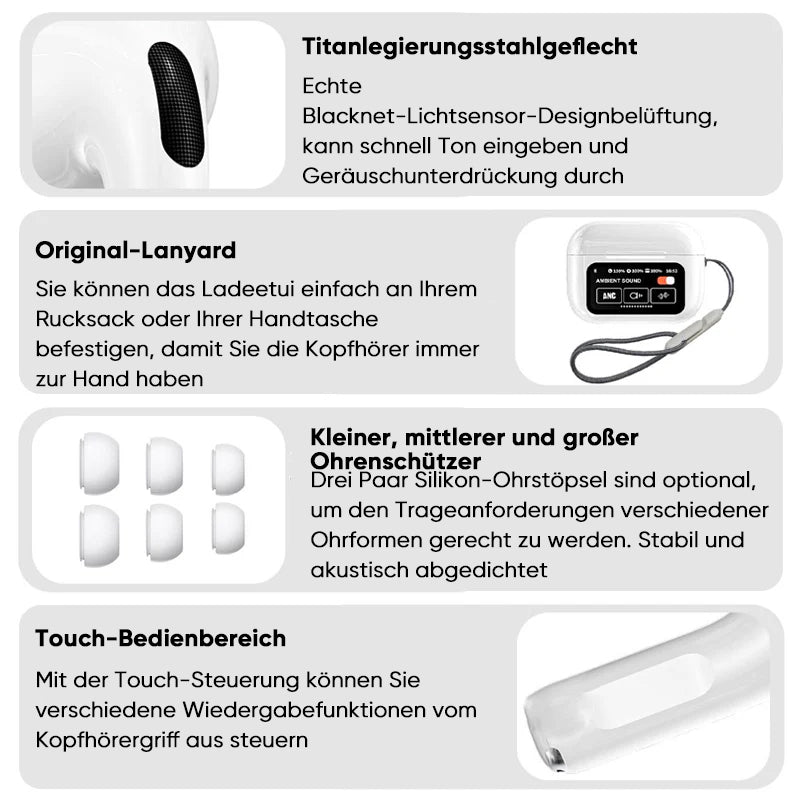 Bluetooth-Ohrhörer mit Geräuschunterdrückung