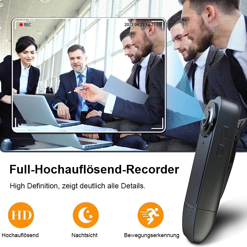 Mini Körperkamera Videorecorder mit 8G Speicherkarte