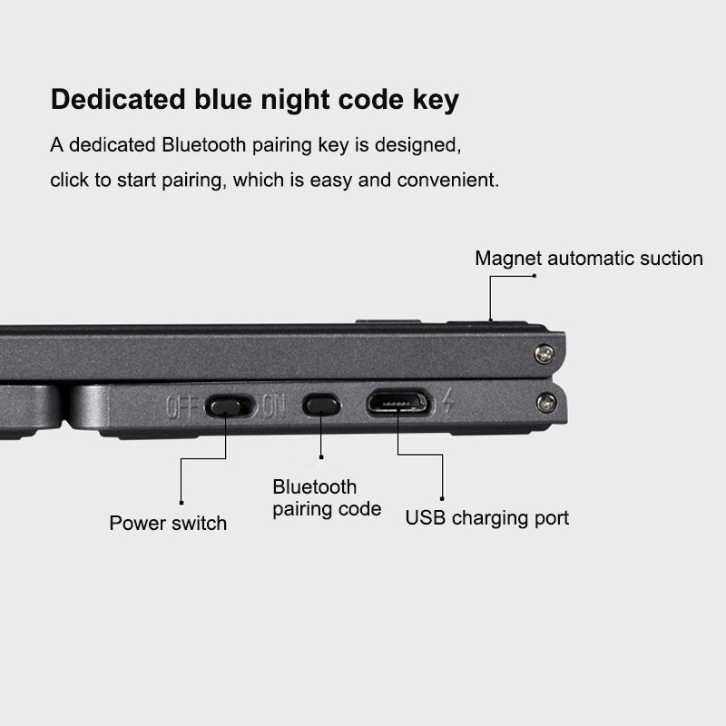 Klappbare Bluetooth-Tastatur