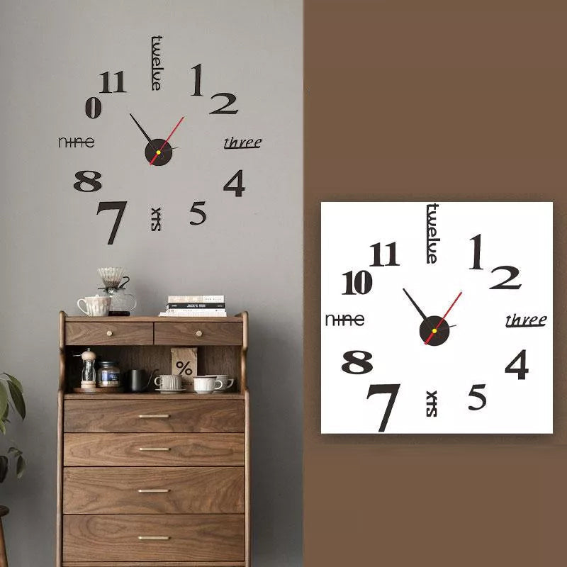 DIY Moderne Stanzfreie Wanduhr