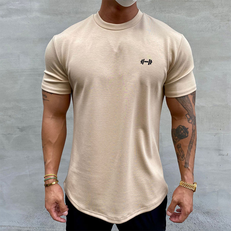 Elastisches Sport-T-Shirt aus reiner Baumwolle