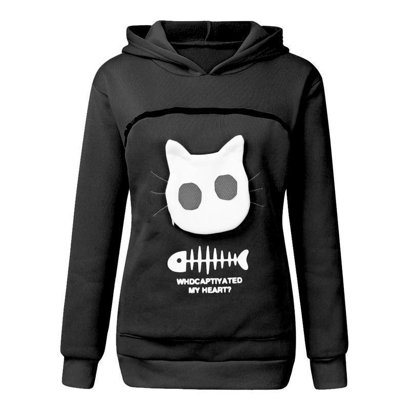 Tiertasche Sweatshirt Hoodie