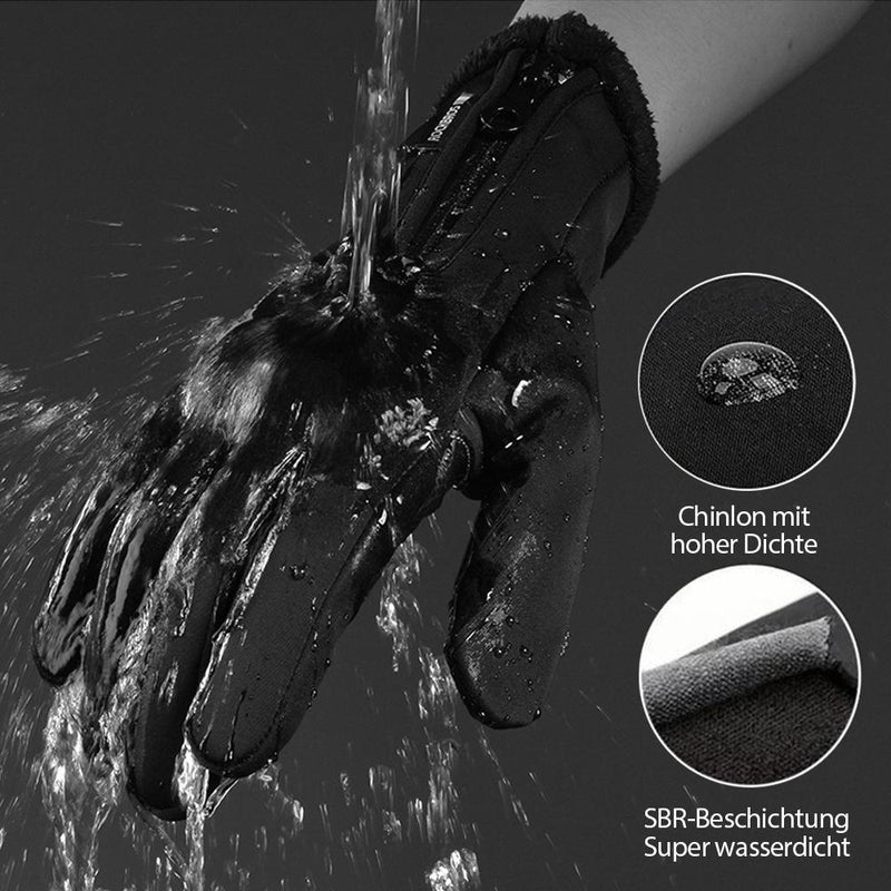 Warme wasserdichte Touchscreen-Handschuhe mit Futter