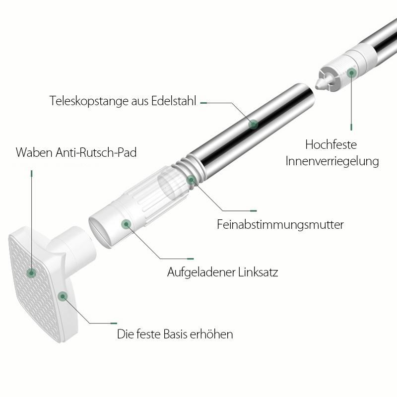 Teleskopkleidung Rod aus Edelstahl