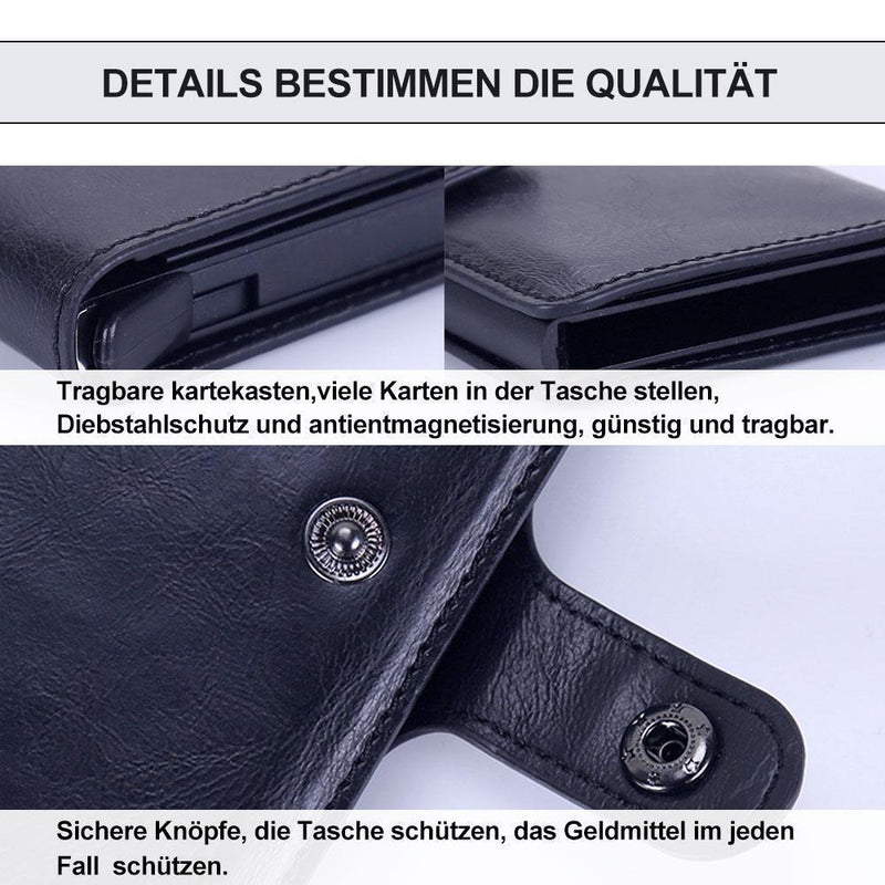 Praktische Anti- Entmagnetisierung Karte- und Kleingeldtasche