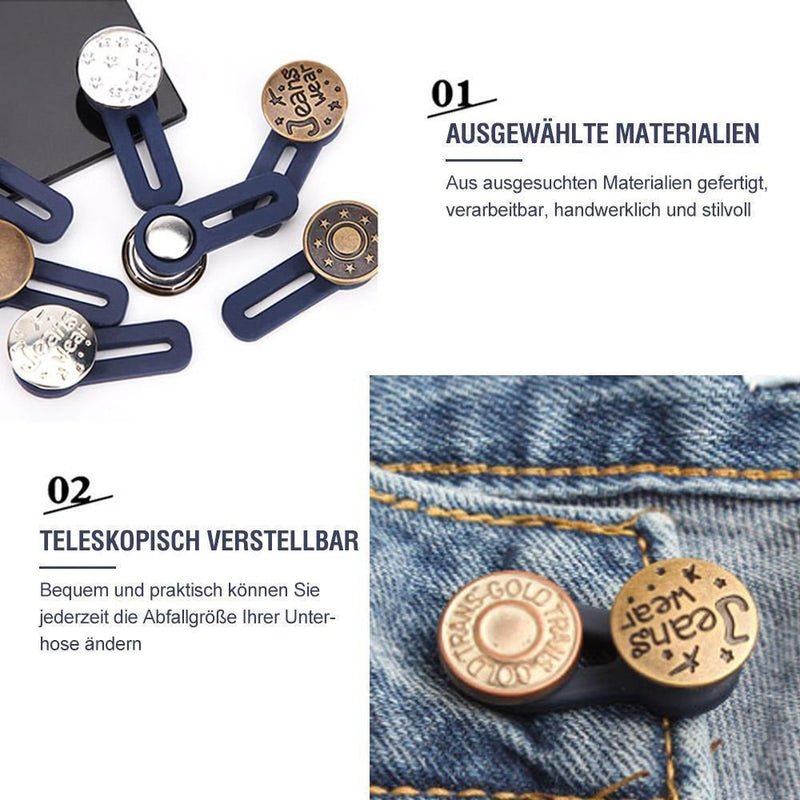 Jeans einziehbarer Knopf