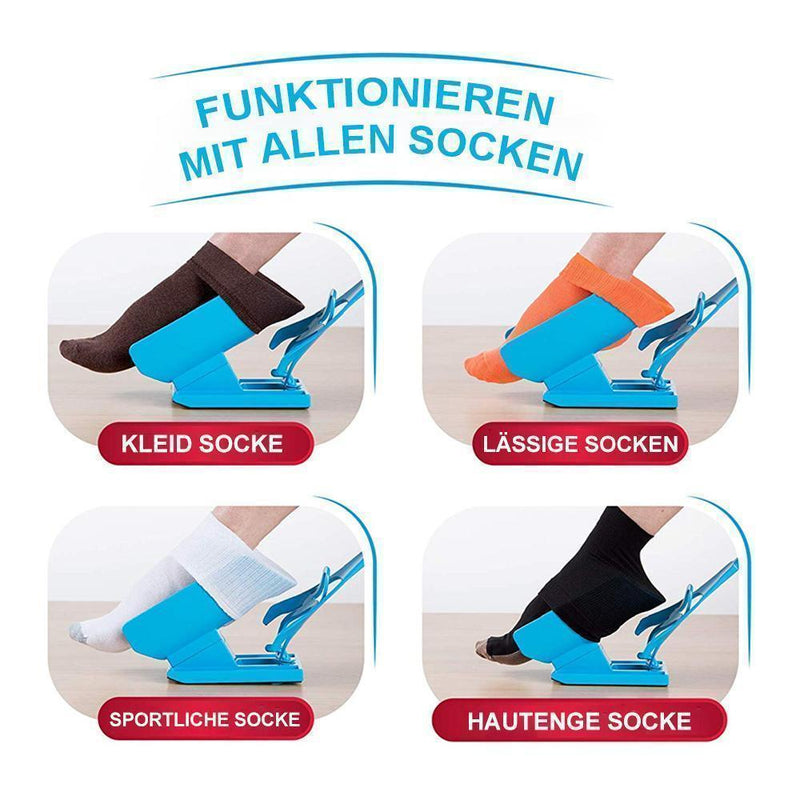 Einfaches An- und Ausziehen des Sock Hilf Werkzeug