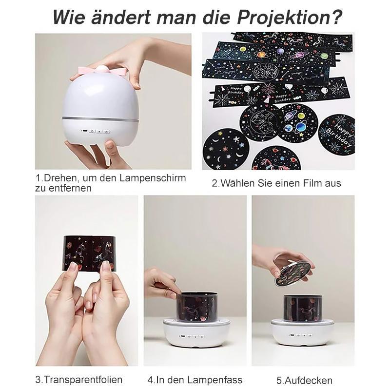 Sternenhimmelprojektor mit 360 Umdrehungen