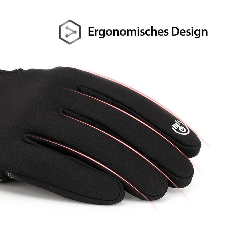 Warme wasserdichte Touchscreen-Handschuhe mit Futter