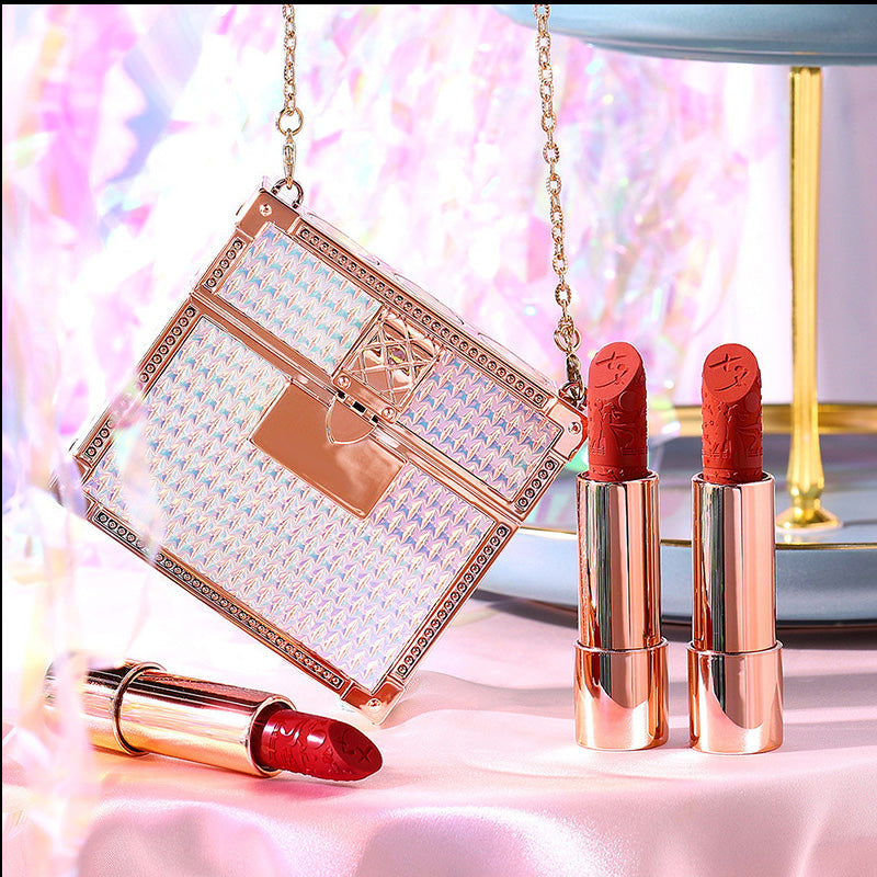 Luxus-Lippenstift-Set in modischer Tasche