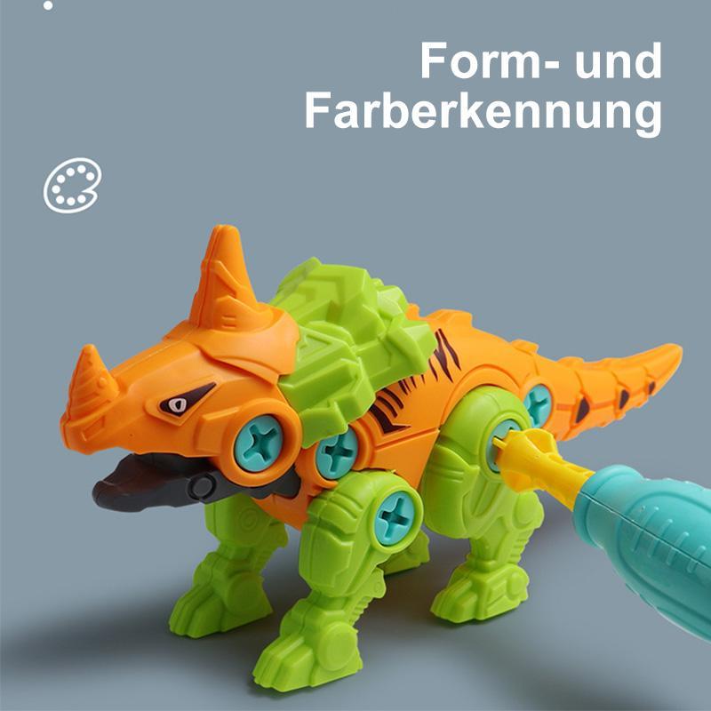 DIY zusammengebautes Dinosaurierspielzeug