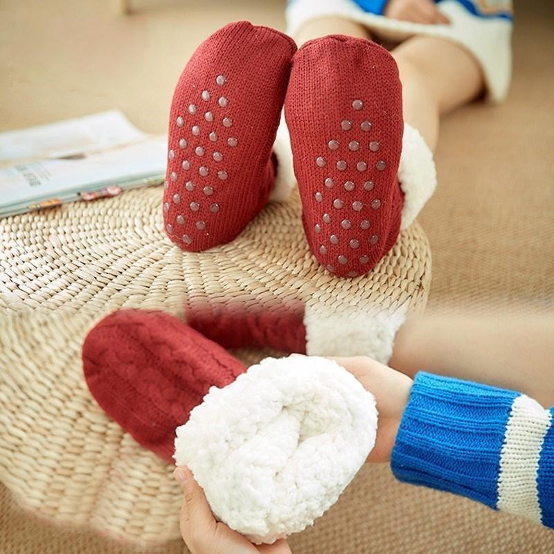 Ultra-Plüsch Weiche Rutschfeste Socken, 1 Paar